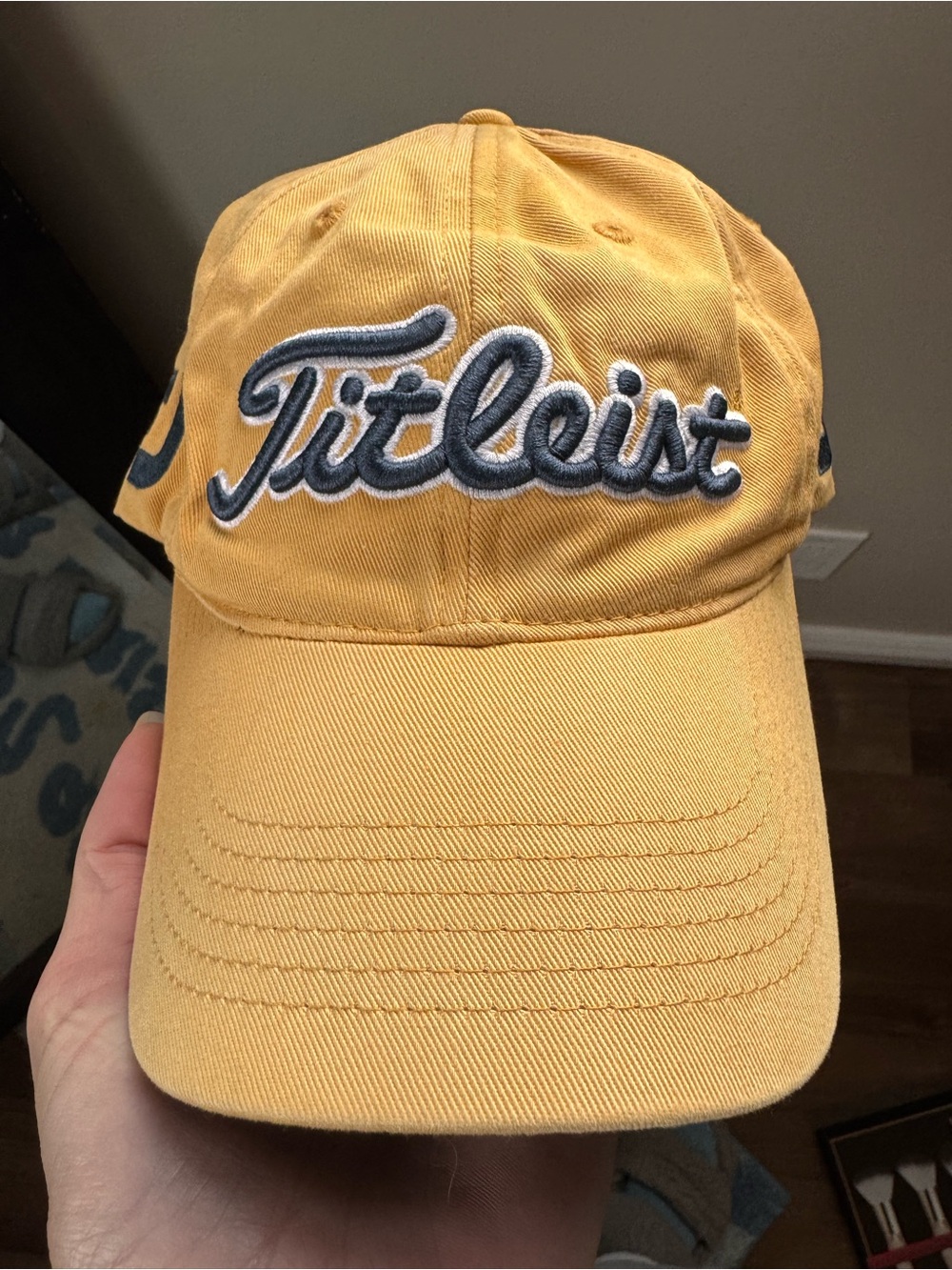 Titleist Mustard Yellow Script Logo Baseball Cap